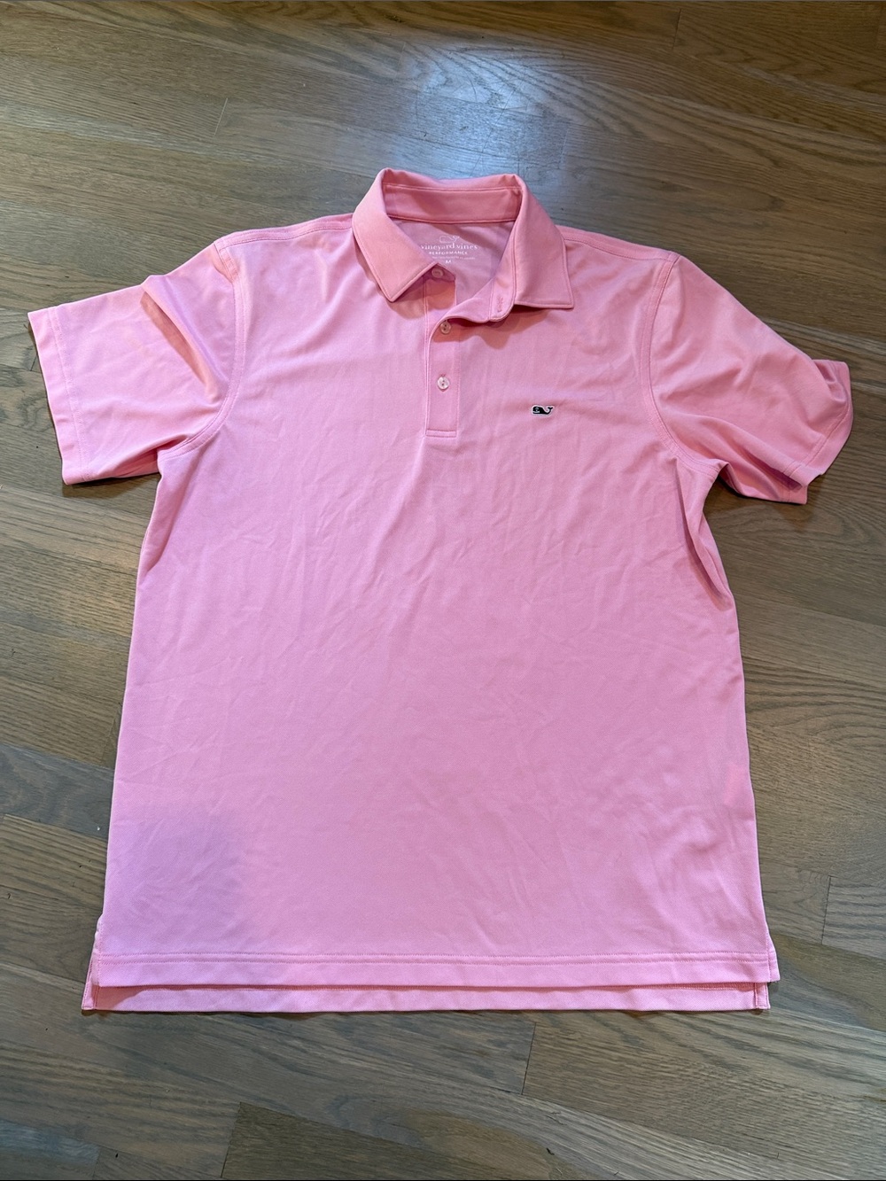 Vineyard Vines Men's Pink Performance Polo Shirt